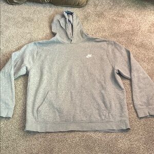 Nike Gray Sweatshirt Classic Athletic Hoodie